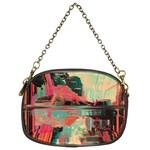 Backgrounds Multi Colored Abstract Chain Purse (Two Sides) Back