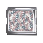 Leaves Pattern Background Nature Mega Link Italian Charm (18mm) Front