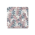 Leaves Pattern Background Nature Square Magnet Front