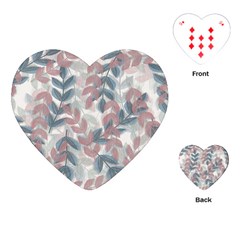 Leaves Pattern Background Nature Playing Cards Single Design (heart)