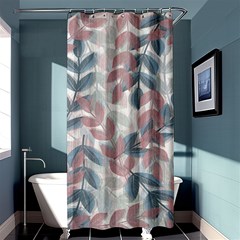 Leaves Pattern Background Nature Shower Curtain 36  X 72  (stall)  by Loisa77