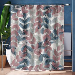 Leaves Pattern Background Nature Shower Curtain 60  X 72  (medium)  by Loisa77