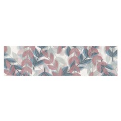 Leaves Pattern Background Nature Oblong Satin Scarf (16  X 60 ) by Loisa77