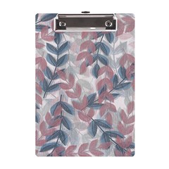 Leaves Pattern Background Nature A5 Acrylic Clipboard by Loisa77