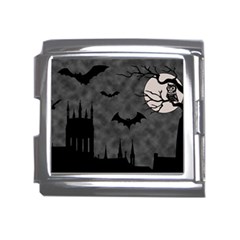 Halloween Background Halloween Scene Mega Link Italian Charm (18mm)