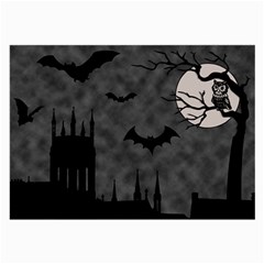 Halloween Background Halloween Scene Large Glasses Cloth by Ket1n9