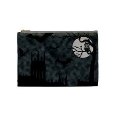 Halloween Background Halloween Scene Cosmetic Bag (medium) by Ket1n9