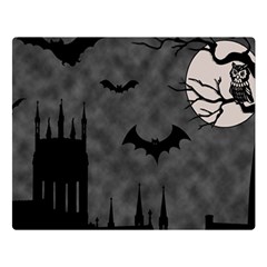 Halloween Background Halloween Scene Two Sides Premium Plush Fleece Blanket (large) by Ket1n9