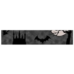 Halloween Background Halloween Scene Small Premium Plush Fleece Scarf