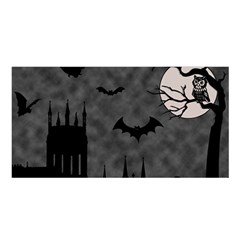 Halloween Background Halloween Scene Satin Shawl 45  X 80  by Ket1n9