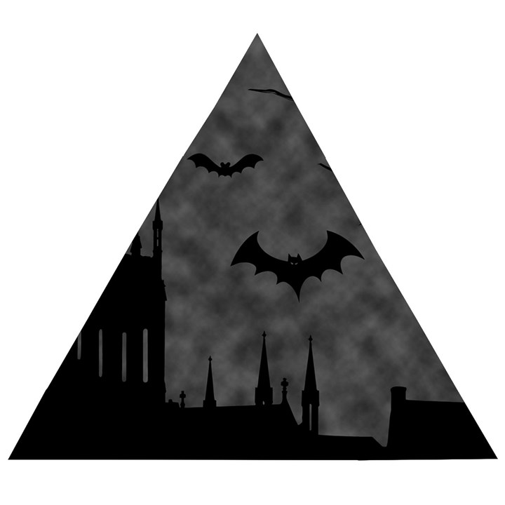 Halloween Background Halloween Scene Wooden Puzzle Triangle