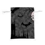 Halloween Background Halloween Scene Lightweight Drawstring Pouch (M) Front