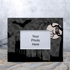 Halloween Background Halloween Scene White Tabletop Photo Frame 4 x6  by Ket1n9