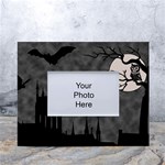 Halloween Background Halloween Scene White Tabletop Photo Frame 4 x6  Front