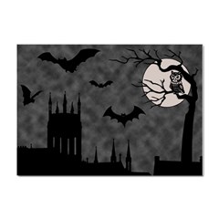 Halloween Background Halloween Scene Crystal Sticker (a4) by Ket1n9