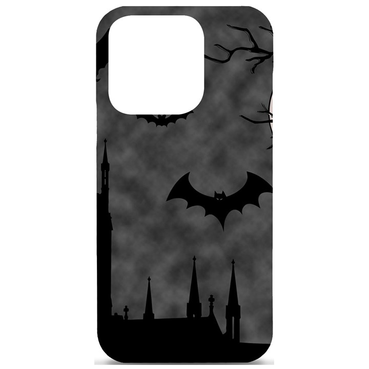 Halloween Background Halloween Scene iPhone 15 Pro Black UV Print PC Hardshell Case