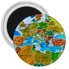 World Map 3  Magnets by Ket1n9