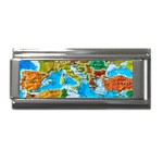 World Map Superlink Italian Charm (9mm) Front