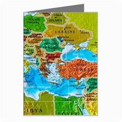 World Map Greeting Card