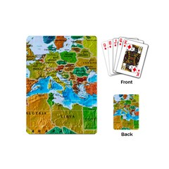 World Map Playing Cards Single Design (mini)