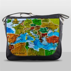 World Map Messenger Bag by Ket1n9