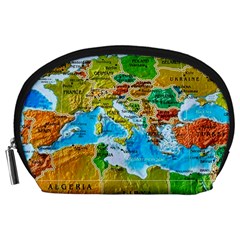 World Map Accessory Pouch (large) by Ket1n9