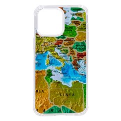 World Map Iphone 14 Pro Max Tpu Uv Print Case by Ket1n9