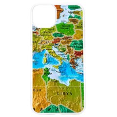 World Map Iphone 15 Pro Tpu Uv Print Case by Ket1n9