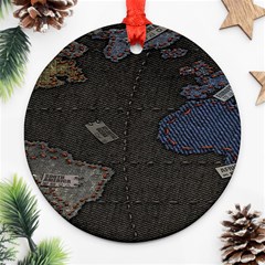 World Map Ornament (round) by Ket1n9