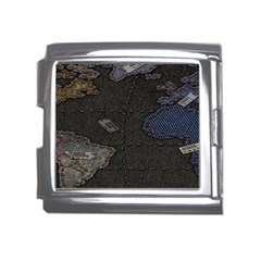 World Map Mega Link Italian Charm (18mm)