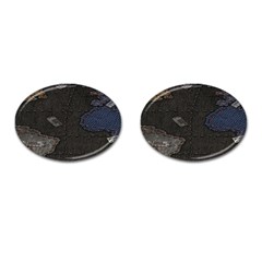 World Map Cufflinks (oval) by Ket1n9