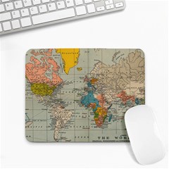 Vintage World Map Small Mousepad by Ket1n9