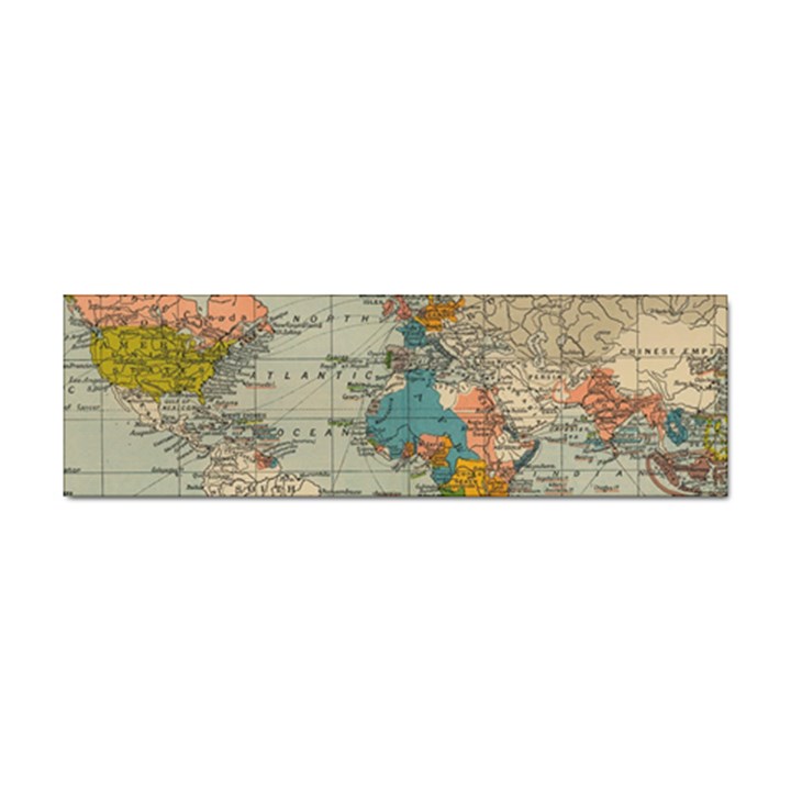 Vintage World Map Sticker Bumper (10 pack)