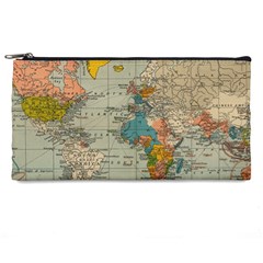 Vintage World Map Pencil Case by Ket1n9