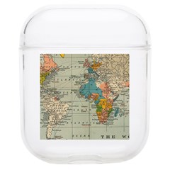 Vintage World Map Soft Tpu Airpods 1/2 Case by Ket1n9