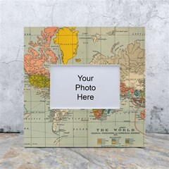 Vintage World Map White Box Photo Frame 4  X 6  by Ket1n9