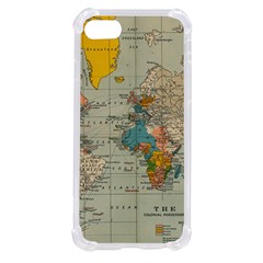 Vintage World Map Iphone Se by Ket1n9