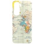 Vintage World Map Samsung Galaxy S24 Plus 6.7 Inch Black TPU UV Case Front