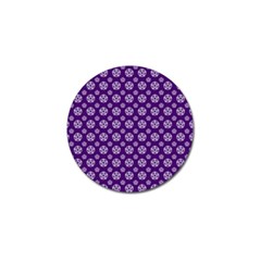 White Pentacle And Purple Pattern Golf Ball Marker by cheekywitch