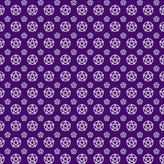 White Pentacle And Purple Pattern Play Mat (square) by cheekywitch