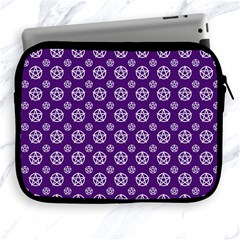 White Pentacle And Purple Pattern Apple Ipad 2/3/4 Zipper Cases by cheekywitch