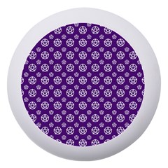 White Pentacle And Purple Pattern Dento Box With Mirror by cheekywitch