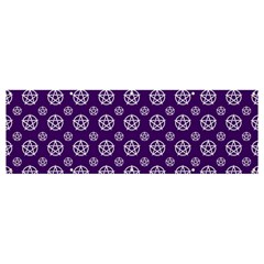 White Pentacle And Purple Pattern Banner And Sign 12  X 4 