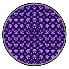 White Pentacle And Purple Pattern Wireless Fast Charger(black) by cheekywitch