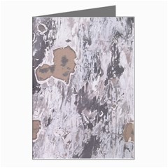 Cracked Marble Symphony Pattern Design Greeting Card