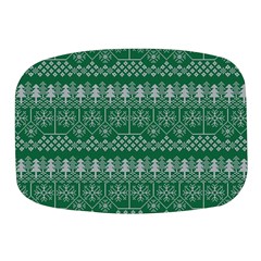 Christmas Knit Digital Mini Square Pill Box by Mariart