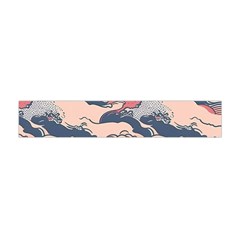 Waves Ocean Sea Water Pattern Rough Seas Digital Art Nature Nautical Premium Plush Fleece Scarf (mini) by Bedest