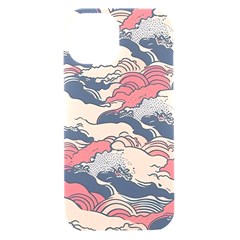 Waves Ocean Sea Water Pattern Rough Seas Digital Art Nature Nautical Iphone 15 Black Uv Print Pc Hardshell Case by Bedest