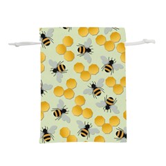 Bees Pattern Honey Bee Bug Honeycomb Honey Beehive Lightweight Drawstring Pouch (s) by Bedest