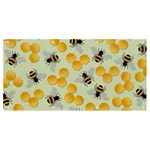 Bees Pattern Honey Bee Bug Honeycomb Honey Beehive Banner and Sign 8  x 4  Front